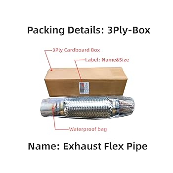 Amazon.com: SUISFLXGRO Exhaust Flex Pipe 2